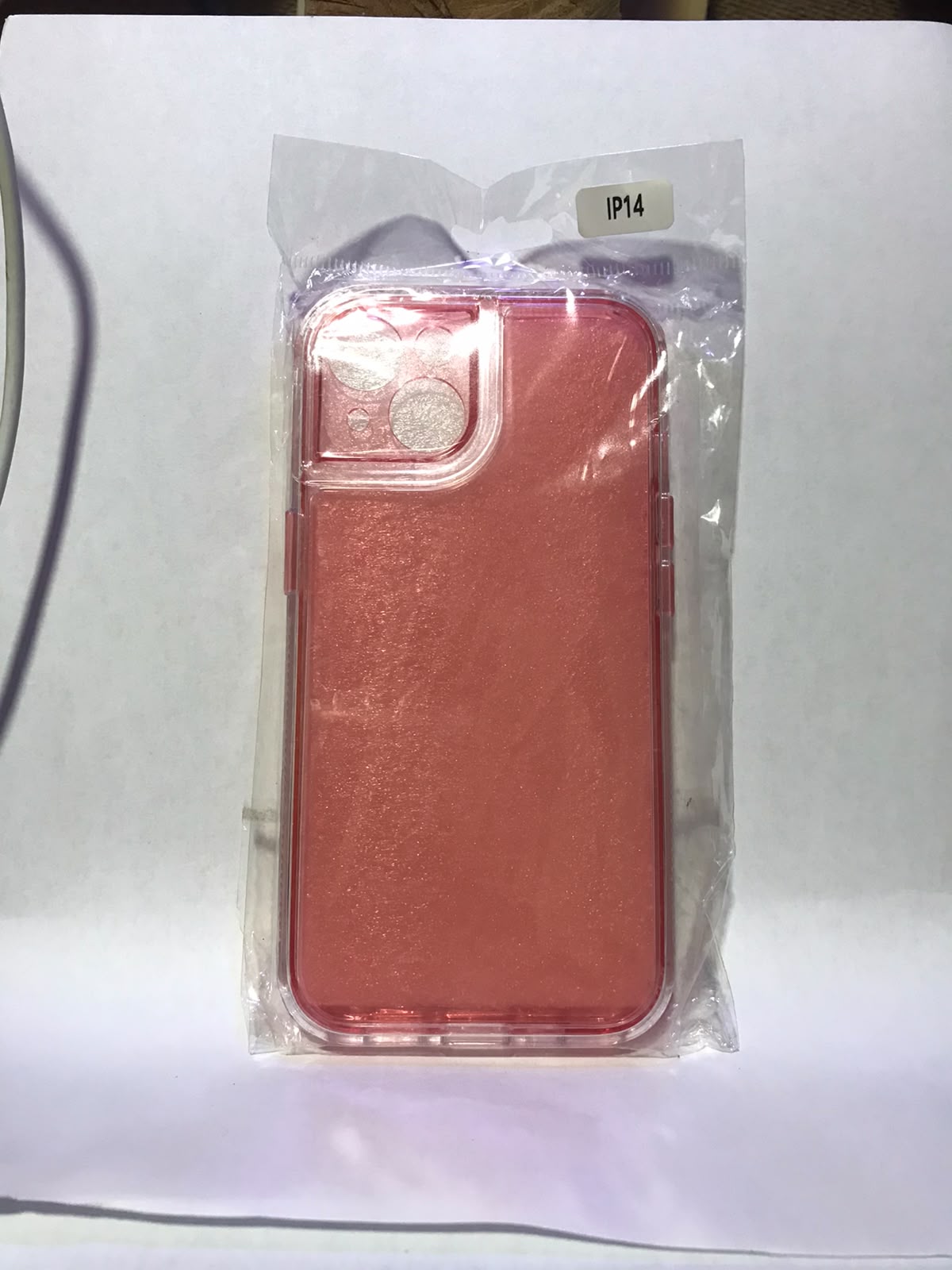 Cover iPhone 14,pro,pro max — rojo claro