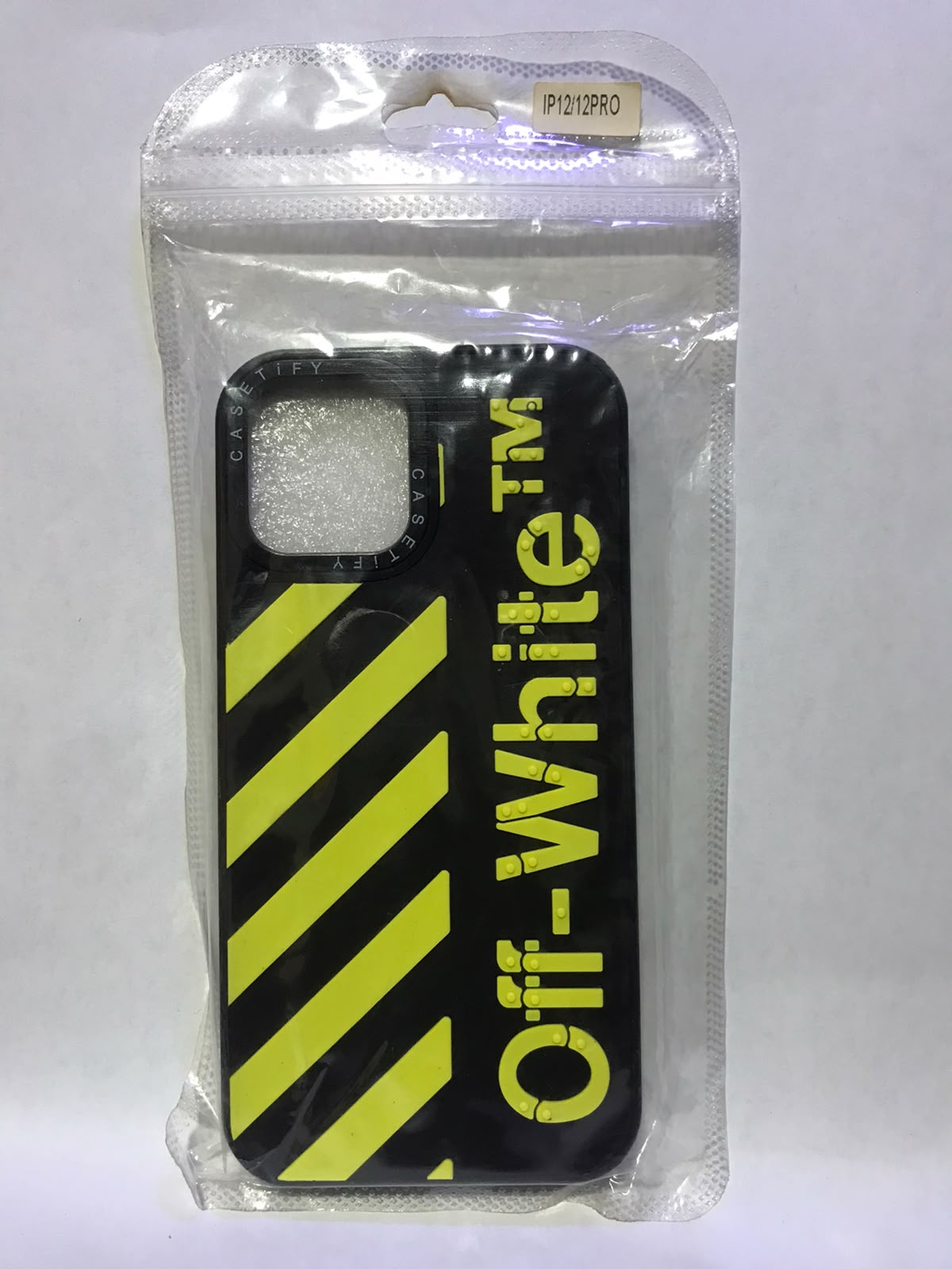 Cover para iPhone 12/12pro/12pro max — negro/amarillo