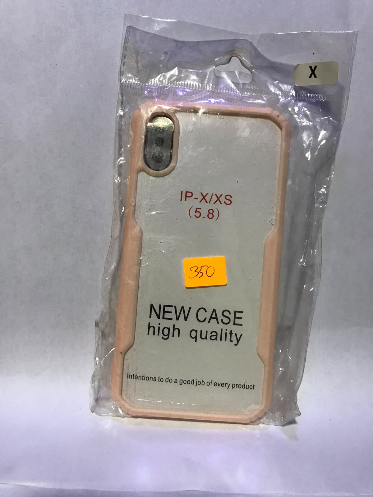 Cover para iPhone XR/ X / XS max — transparente con crema x normal