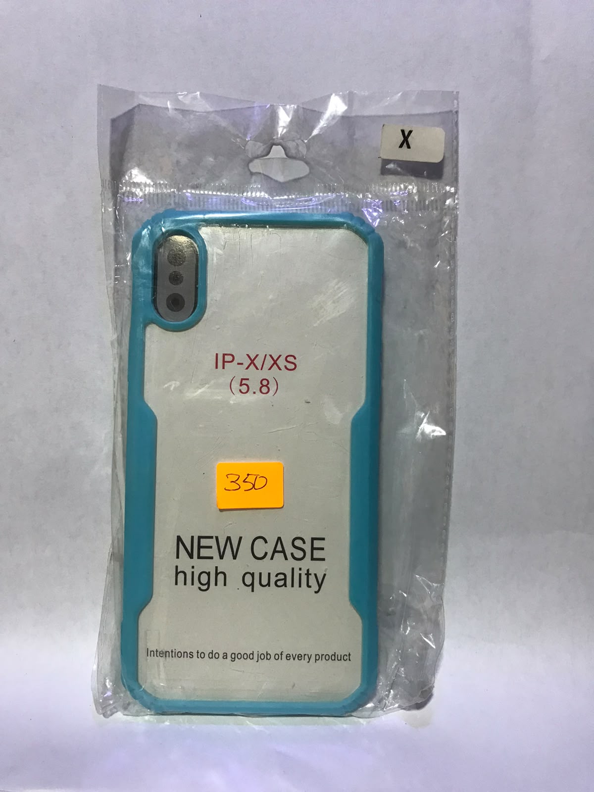 Cover para iPhone XR/ X / XS max — trasparente con azul x normal